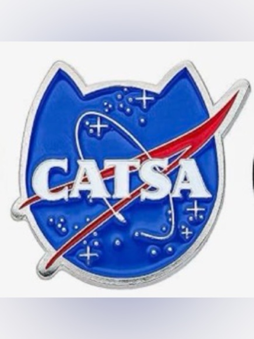 Catsa Enamel Cat Space Pin NEW